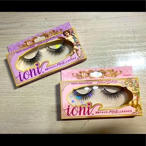 IONI 3D FAUX MINK lashes 100% HAND MADE vegan